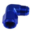 Adapter AN8 90' female-male coupler hose fitting Blue