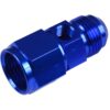 AN8 AN-8 Female-male inc Inline port 1/8 NPT Fuel Oil Pressure Gauge T-Piece Adapter Blue