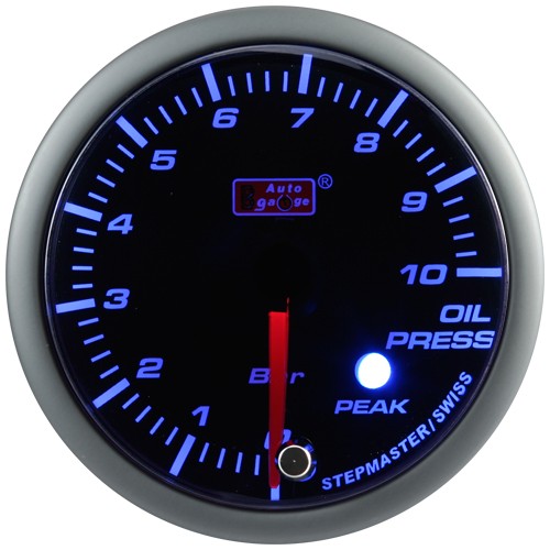 Auto Gauge Oil pressure indicator Blue