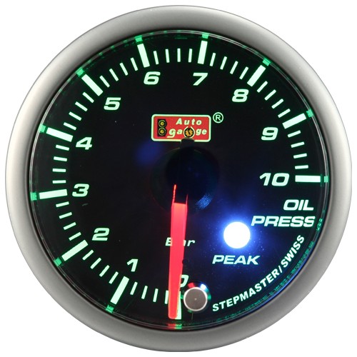 Auto Gauge Oil pressure indicator Green