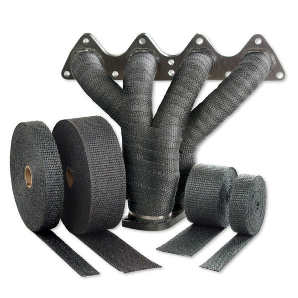 Black Glass Fiber Exhaust Wrap DEI 50mm x 7,5m (2in x 25ft) DEI 010099