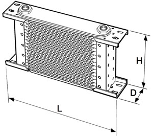Setrab Proline oil cooler 7-row 210 x 52 mm (115 mm)
