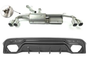 Sport muffler exhaust for ALFA ROMEO Stelvio 2016 SUV
