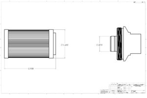 Fuel filter Aeromotive 12304 100 Micron ORB-10