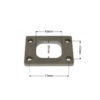 T25 stainless steel flange