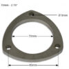 2,75'' - 70mm exhaust flange - 3 bolt