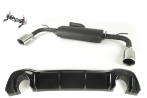 Sport muffler exhaust for VOLKSWAGEN GOLF VIII 2019 HATCHBACK