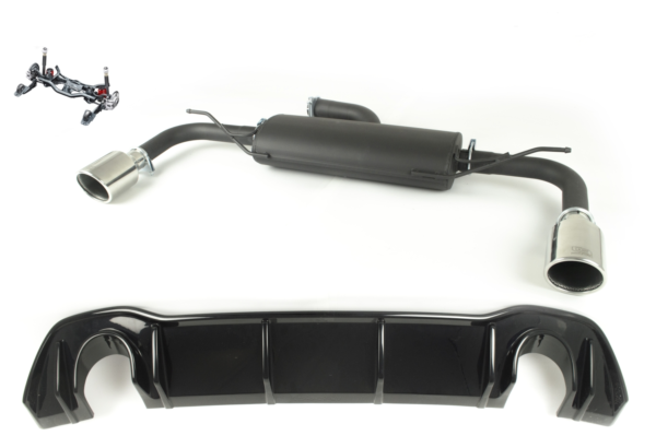 Sport muffler exhaust for VOLKSWAGEN GOLF VIII 2019 HATCHBACK