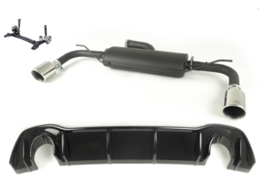 Sport muffler exhaust for VOLKSWAGEN GOLF VIII 2019 HATCHBACK