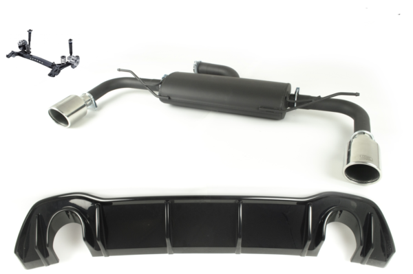 Sport muffler exhaust for VOLKSWAGEN GOLF VIII 2019 HATCHBACK
