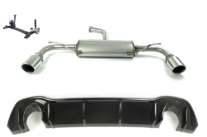 Sport muffler exhaust for VOLKSWAGEN GOLF VIII 2019 HATCHBACK