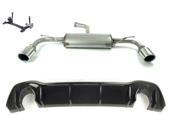 Sport muffler exhaust for VOLKSWAGEN GOLF VIII 2019 HATCHBACK