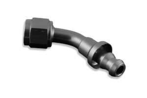 AN4 push-on 45' fitting Black