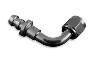 AN10 push-on 90' fitting Black