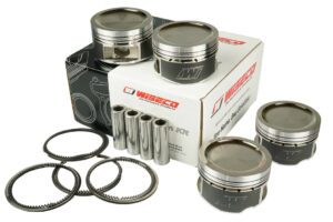 Forged pistons kit Wiseco 4 cyl, Nissan FJ20 Bore 3.524 (89.50mm) Compression Ratio 8.0:1
