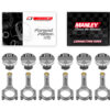 Forged pistons Wiseco + rods Manley for Toyota Supra 2JZGTE 3.0l 24V 93-98 87.00mm CR 8.47:1