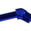 Fitting 45' 1/4 NPT to 3/8" nipple Blue