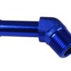 Fitting 45' 1/4 NPT to 3/8" nipple Blue