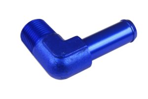 Fitting 90' 1/2 NPT to 5/8" nipple Blue