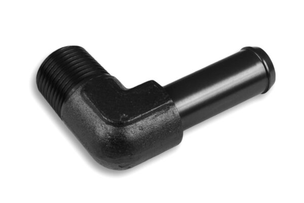 Fitting 90' 1/8 NPT to 1/4" nipple Black