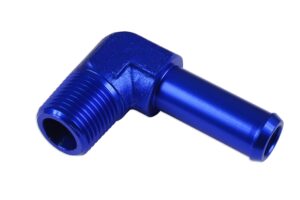 Fitting 90' 3/8 NPT to 1/2" nipple Blue