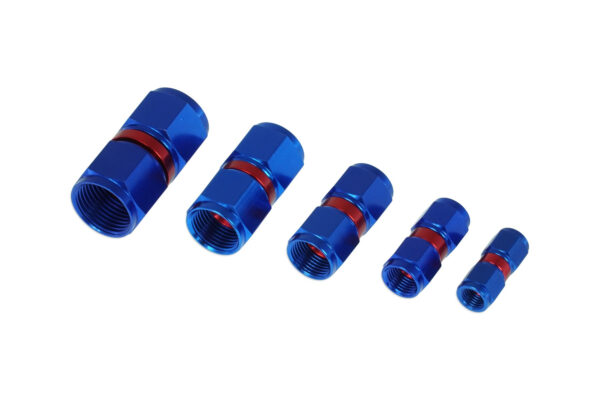 AN4 female - female connector Blue