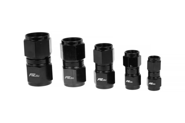 AN6 female - female connector Black