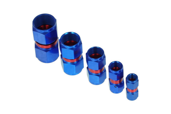 AN6 female - female connector Blue