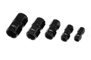 AN8 female - female connector Black