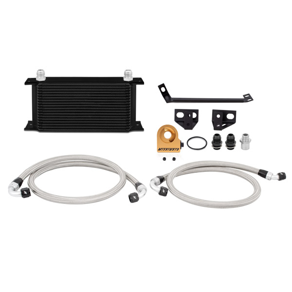 Mishimoto MMOC-MUS4-15TBK T-stat Oil Cooler for Ford Mustang Ecoboost 15-17 Black