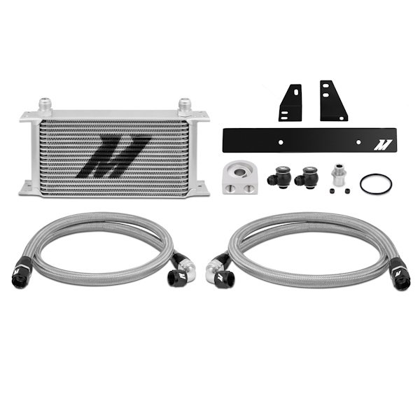 Mishimoto MMOC-370Z-09 Oil Cooler Kit for Nissan 370Z 09+ Silver