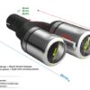 Universal Exhaust Tail Pipe Muffler Tip round 80mm lenght 200/180mm mounting diameter 60mm