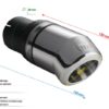Universal Exhaust Tail Pipe Muffler Tip round 80mm lenght 120mm mounting diameter 50mm