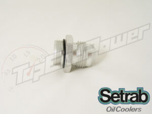 Setrab aluminum oil cooler fitting with o-ring M22 x -10JIC (-10AN)