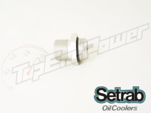 Setrab aluminum oil cooler fitting with o-ring M22 x 5/8BSP