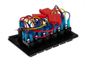 6 Gang 12V Led Light Switch Control Panel With Voltmeter