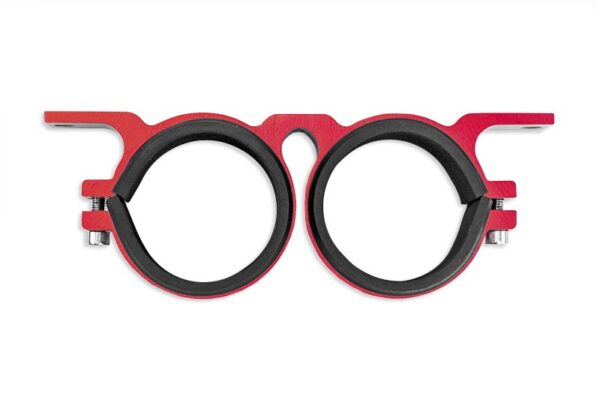 Dual fuel pump mounting bracket 60MM Red