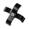 AN4 DUAL CLIPS Hose Fuel lines Clamp Cable Black