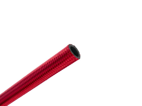 STEEL BRAIDED RUBBER HOSES RED AN12