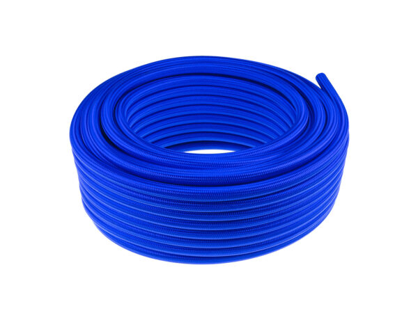 STEEL BRAIDED RUBBER HOSES BLUE AN10