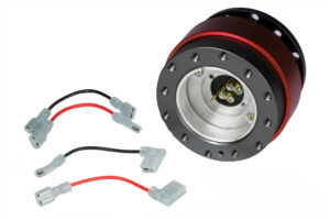JRspec steering wheel quick release hub Red
