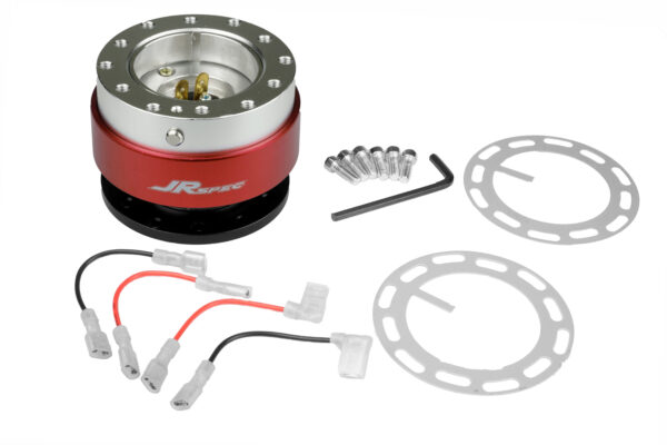 quick-release-jrspec-rozpinka-kierownicy-czerwony_5 JRspec steering wheel quick release hub Red