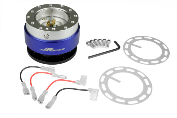 quick-release-jrspec-rozpinka-kierownicy-niebieski_5 JRspec steering wheel quick release hub Blue