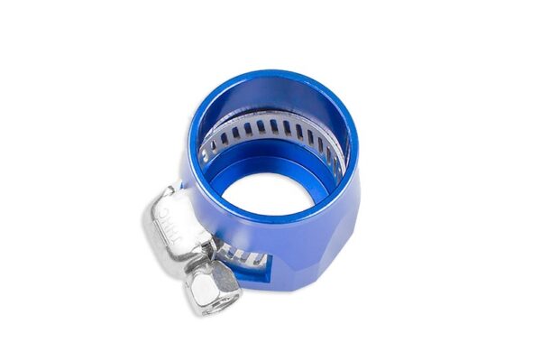 skrecany-zacisk-na-przewod-gumowy-an4-niebieski AN -4 AN4 12mm rubber hose end finisher twisted jubilee clip Blue