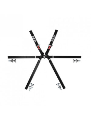Sparco Harness 6-Point Formula H-9 Black FIA Approved 8853-2016