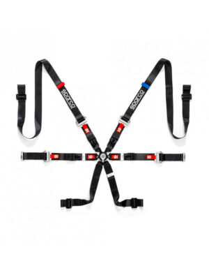 Sparco Harness H-9 Evo 6-Points 2" Black FIA Approved 8853-2016 up to 2029