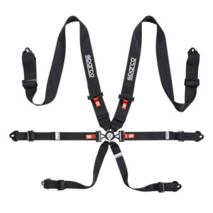 Sparco Competition Harness H-3 6-Point 3" Black FIA Approved 8853-2016 up to 2029