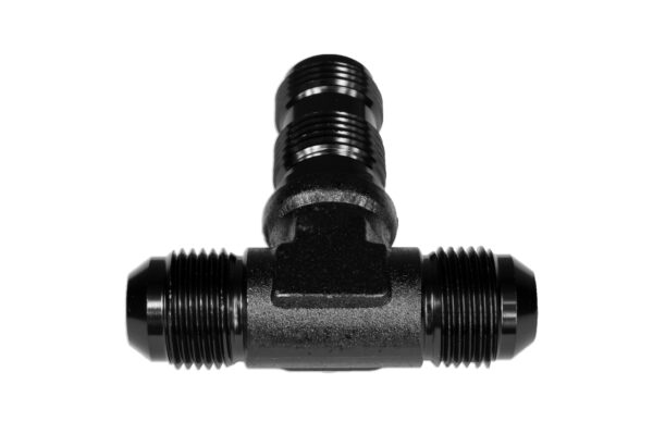 TEE BULKHEAD MALE/MALE/MALE AN4 Black