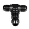 TEE BULKHEAD MALE/MALE/MALE AN6 Black