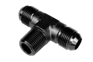 TEE MALE/MALE/MALE AN10-7/8 NPT-AN01 Black